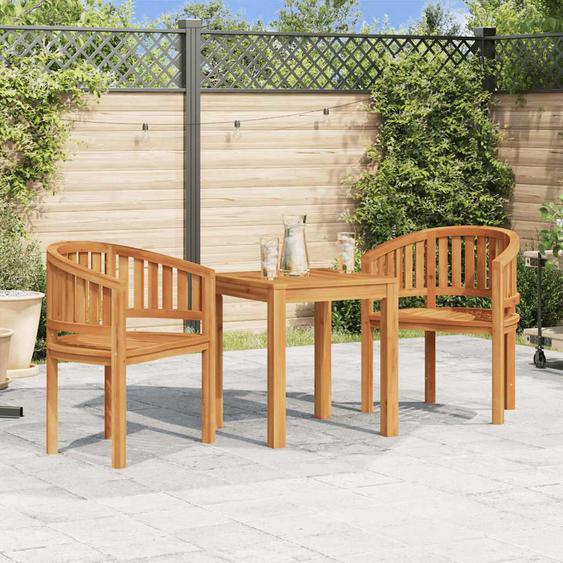 Chaises en forme de banane lot de 2 Bois de teck solide