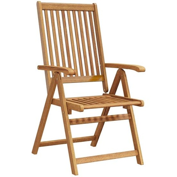 Chaises pliables de jardin lot de 4 Bois dacacia solide