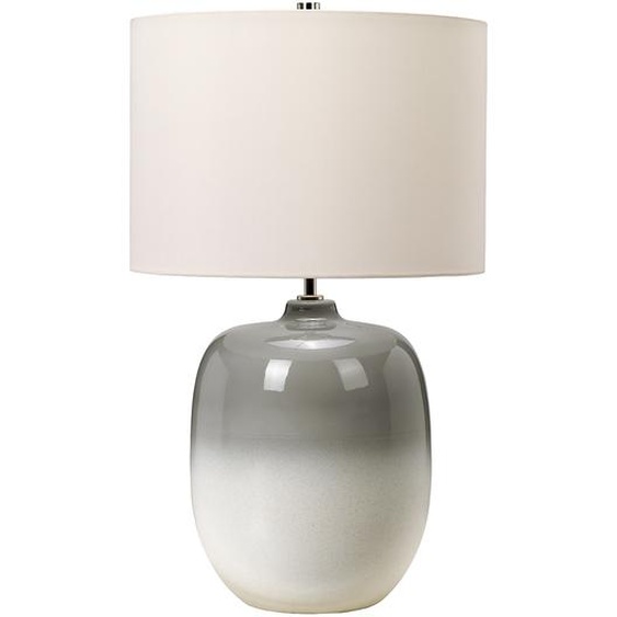 Chalk Farm E27 60W Lampe de table Elstead en céramique grise et blanche