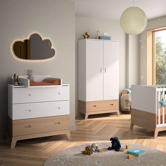 Chambre Bébé Complète Archipel Blanc /chêne