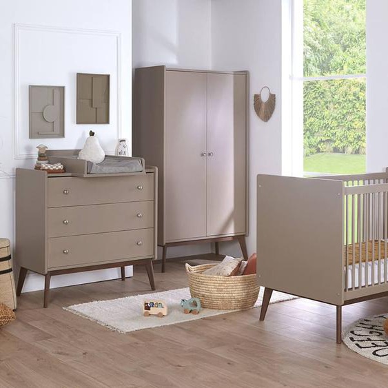 Chambre Bébé Complète Gaïa Argile / Noyer