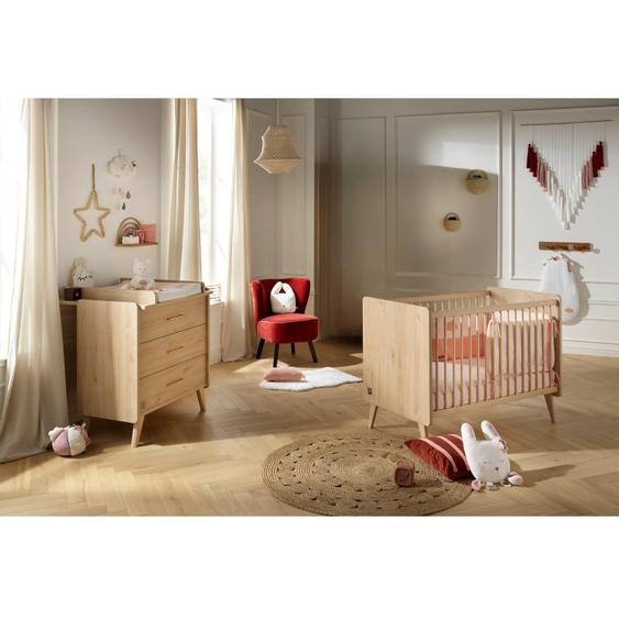 Chambre Bébé Complète, Lit Et Commode À Langer - Arty Marron