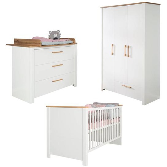 Chambre Bébé Évolutive Complète Avec Soft-close Ava Blanc / Chêne Artisan