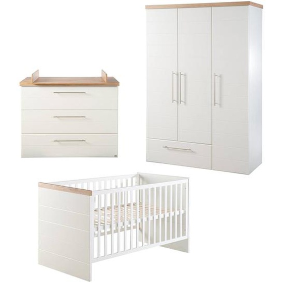 Chambre Bébé Évolutive Complète Avec Soft-close Nele Blanc / Chêne Artisan