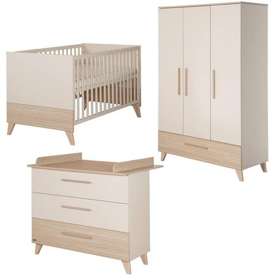 Chambre Bébé Évolutive Complète Avec Soft-close Sidney Cashmere / Chêne