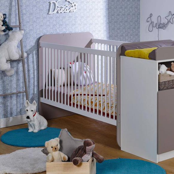 Chambre Bébé Évolutive Madrid + Tiroit Et Matelas Blanc /lin