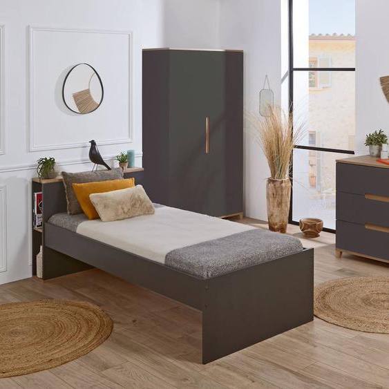 Chambre Enfant Complète Milor Anthracite /bois