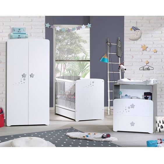 Chambre Trio Lit Et Commode Et Armoire En Bois Blanc