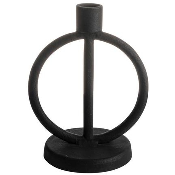 PRIX FOUS Chandelier cercle en métal noir 14x10,5x18cm