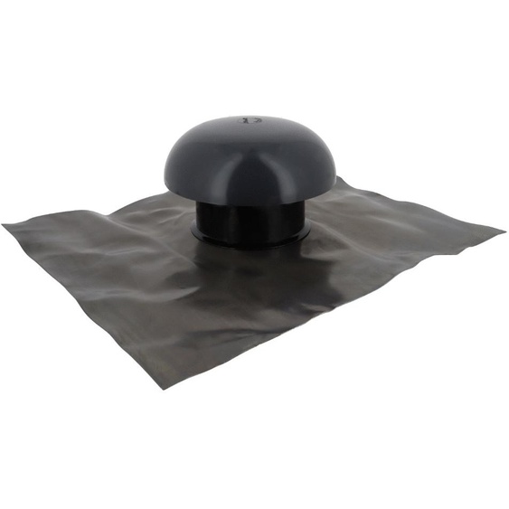 Chapeau de ventilation avec collerette détanchéité et moustiquaire 40 x 33 m D80 NICOLL CDT8M