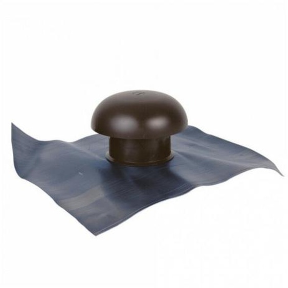 Chapeau de ventilation avec collerette détanchéité - Ø100mm - tuile Girpi