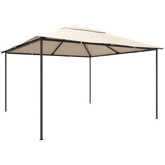 Chapiteau tente 4 x 4 m Acier Beige
