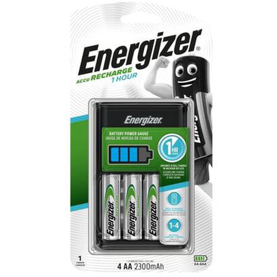 Chargeur de piles 1h + 2 piles LR6 (AA) 2300 mAh