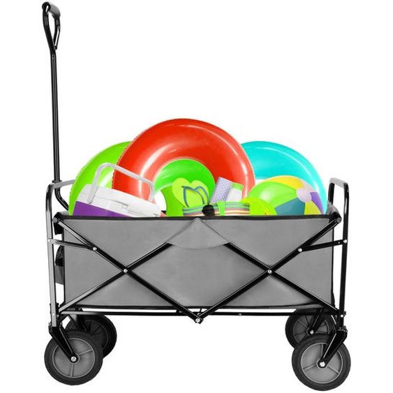 Chariot à bras Chariot de transport Chariot de jardin avec poignée Capacité de charge jusquà 80 kg Pliable