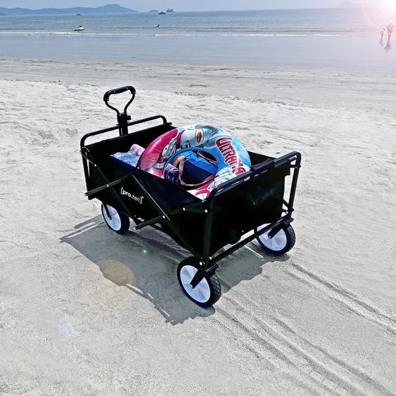 Chariot à bras Stenlille pliable 84 x 55 cm max. 80 kg Noir