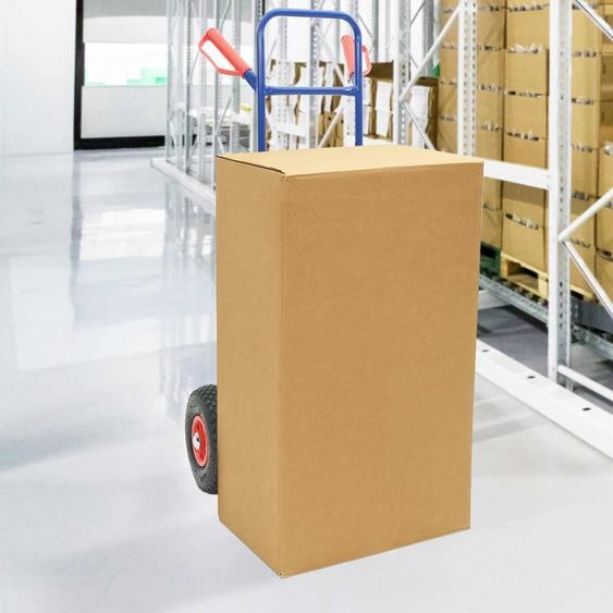 Chariot à main Bleu et Rouge 49,5 x 53 x 114 cm Acier