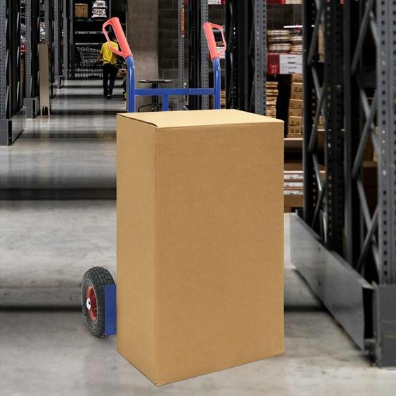 Chariot à main Bleu et Rouge 57 x 46 x 113 cm Acier