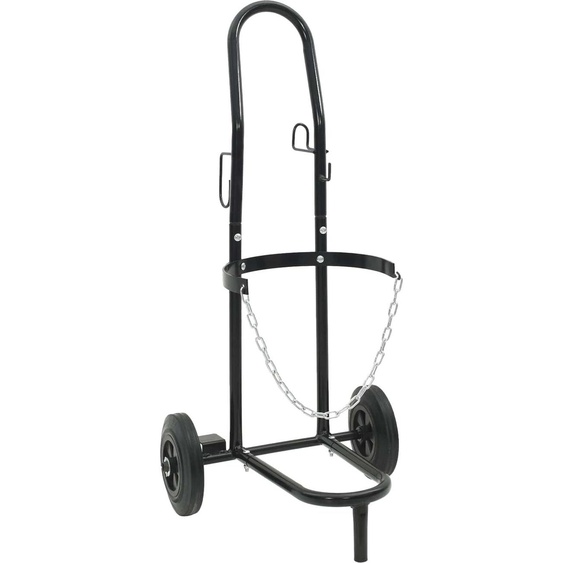 Chariot à main Noir et rouge 49 x 49 x 101 cm Acier