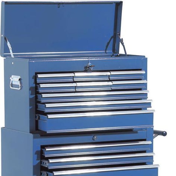 Chariot à outils B20-003BU, mobile, mobile, atelier, bleu, 61,5 x 33 x 113 cm