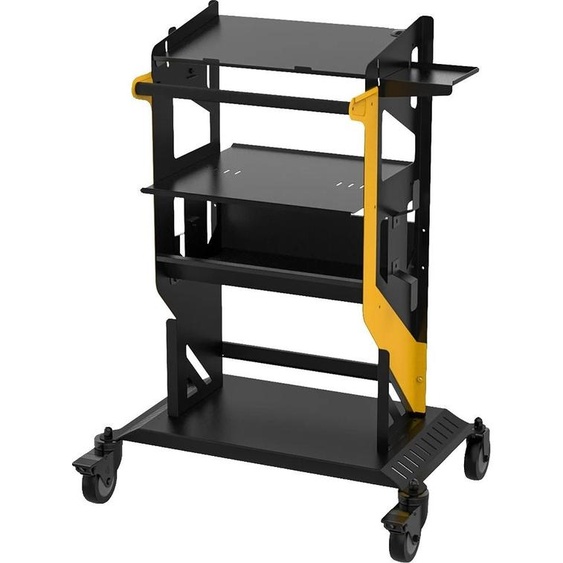 Chariot à outils, capacité de charge 300 kg, dimensions 44 cm x 74 cm x 100 cm, poids 26,3 kg, acier laminé à froid, concept de stockage multicouche