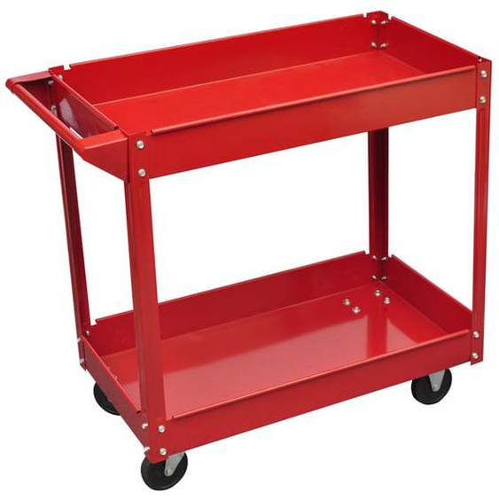 Chariot à outils datelier 100 kg rouge