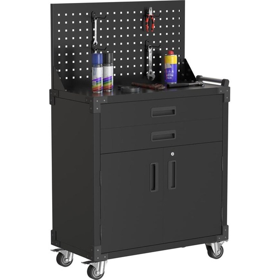 Chariot à outils Fornorth 90x80x42cm avec panneau arrière