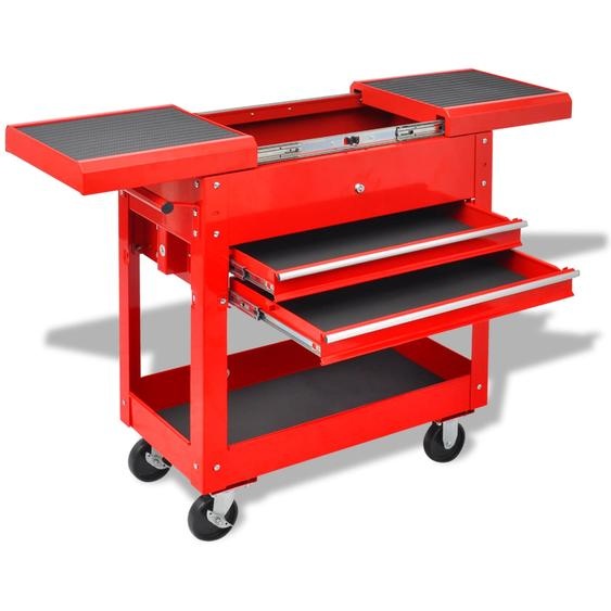 Chariot à outils Rouge 70.5 x 37 x 71 cm Acier