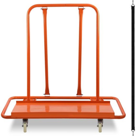 Chariot à panneaux Aopunly capacité de charge 1000 kg Chariot de transport de panneaux en acier Q235 Transporteur de panneaux avec roues universelles Aide au transport Rouleau à panneaux