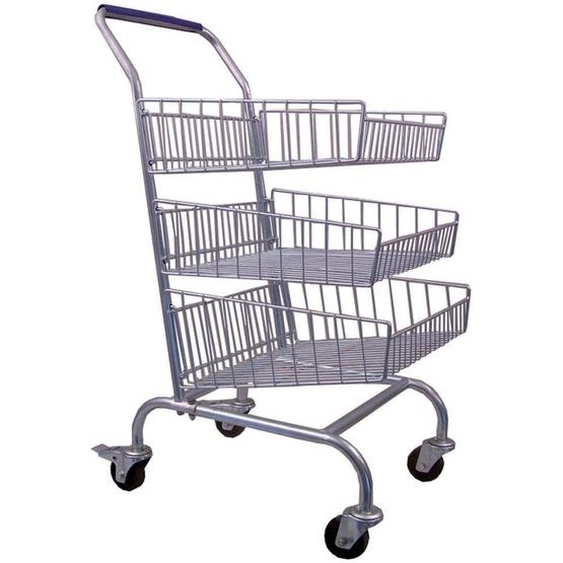 Chariot courrier 3 paniers - charge 45 kg