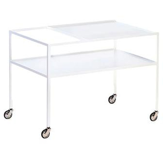 Chariot de bar Herbert Hirche - blanc