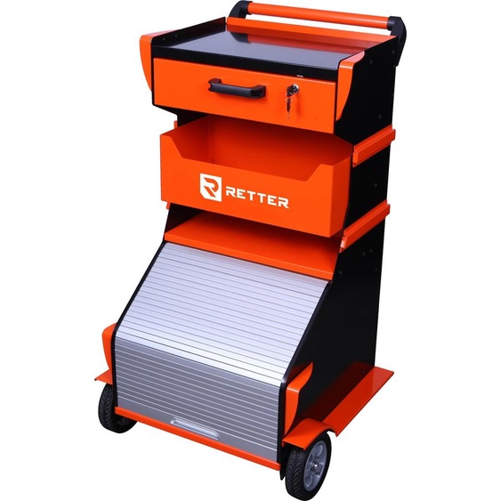 Chariot de diagnostic avec volet roulant - RT-403 Chariot multifonctionnel RETTER | Chariot universel mobile pour ordinateur portable