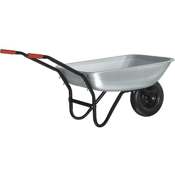 Chariot de jardin - Chariot en acier - 133 x 62,5 x 58 cm - Stable - Couleur vert armée