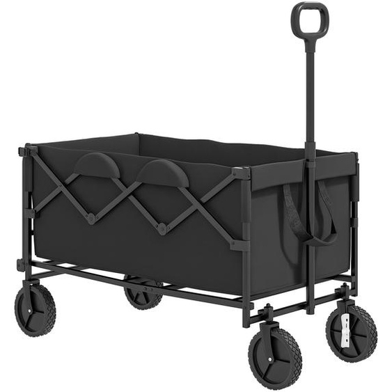 Chariot de jardin Outsunny, capacité de charge de 100 kg, pliable, chariot de transport amélioré