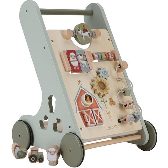 Chariot De Marche En Bois Little Farm Multicolore