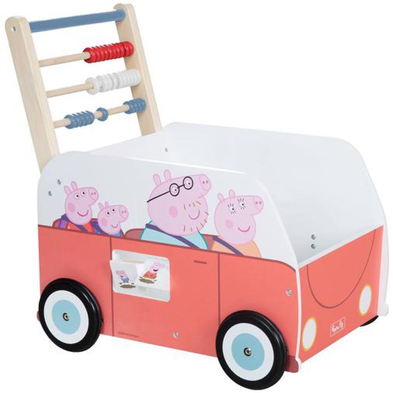 Chariot De Marche En Forme De Bus Peppa Pig Corail Et Blanc / Peppa Pig