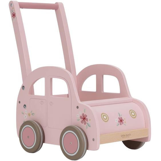 Chariot De Marche Voiture En Bois Rose Rose