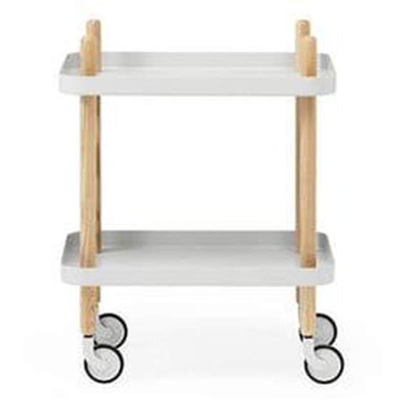 Chariot de service Block Table - gris clair