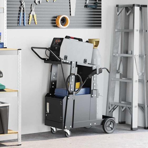 Chariot de soudage Noir 90 x 46 x 96 cm Acier