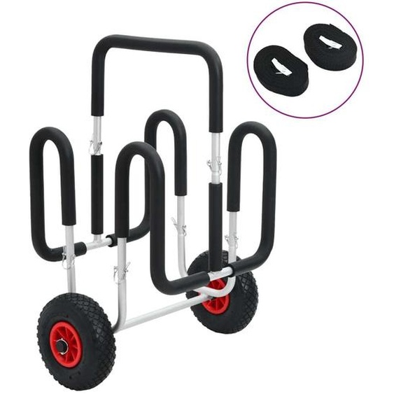 Chariot de SUP pour 2 planches de surf 90 kg aluminium