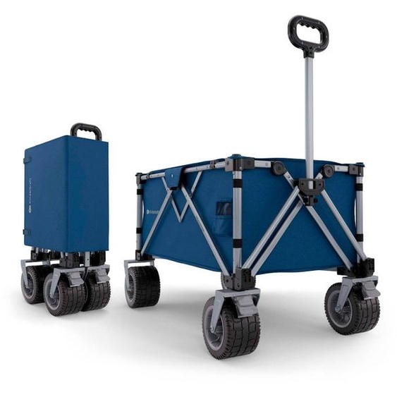 Chariot De Transport Pliable, Capacité 130 Litres, Capacité Charge 100 Kg, Poids 10kg Bleu