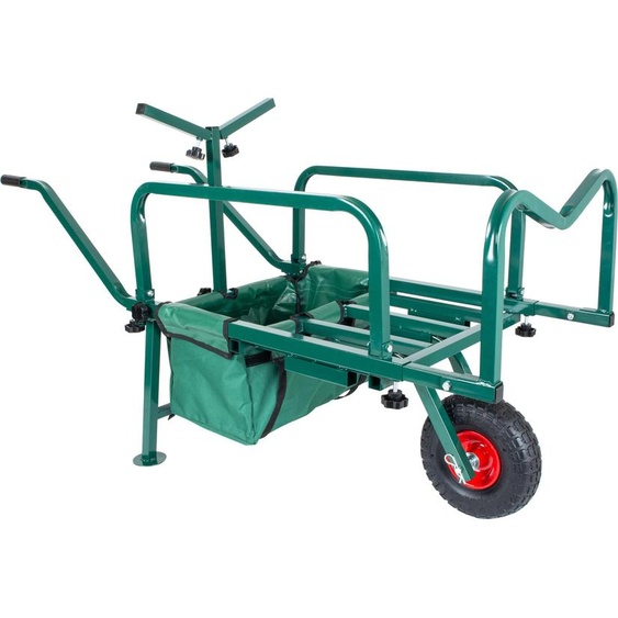 Chariot de transport pour cannes à pêche relaxdays avec sac