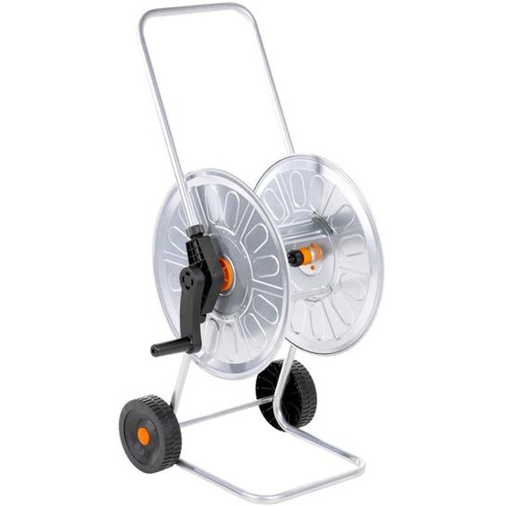 Chariot enrouleur pour tuyau de 60 m 1/2 acier