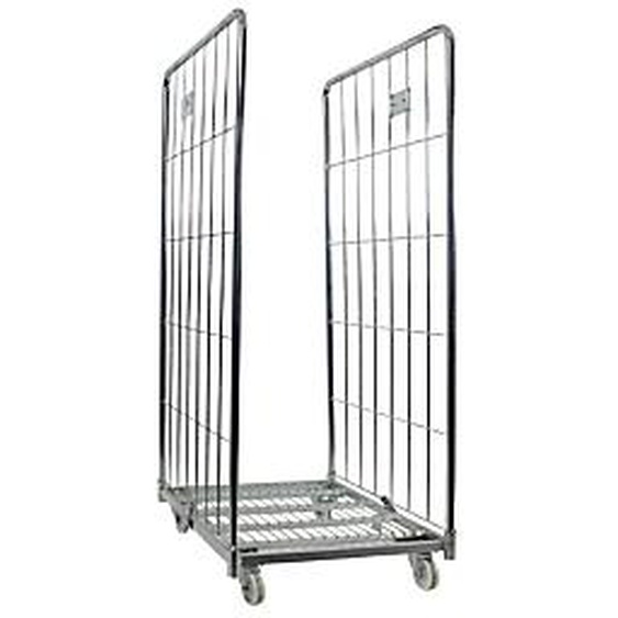 Chariot grillagé roll conteneur charge 500 kg