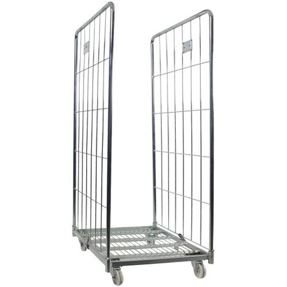 Chariot grillagé roll conteneur charge 500 kg