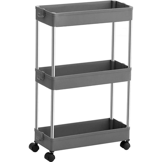 Chariot gris à 3 niveaux