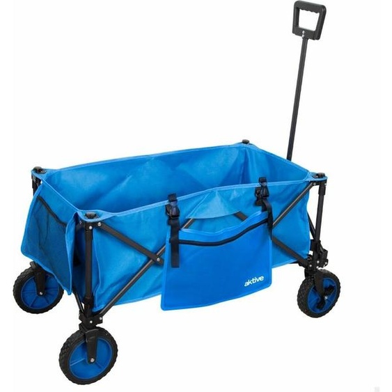 Chariot Multi-usages Aktive Bleu Noir Polyester PVC Acier 88 x 108 x 47 cm Pliable Plage