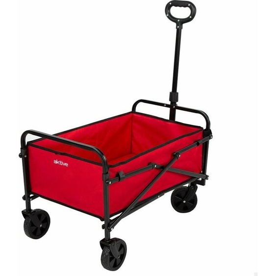Chariot Multi-usages Aktive Rouge Polyester Acier 65 x 94 x 40 cm Pliable Plage