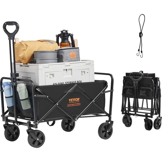 chariot pliable, 2 pieds cubes chariot de plage, robuste, 220 livres