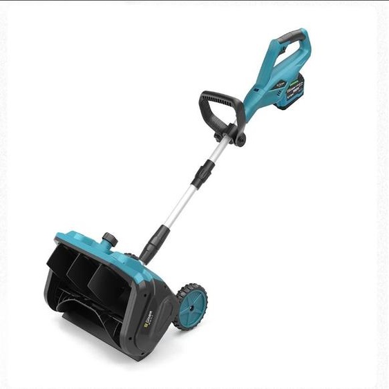 Chasse-neige électrique 13 pouces, balayeuse à neige sans balais, compatible avec batterie Makita 18 V, 2 batteries, électrique
