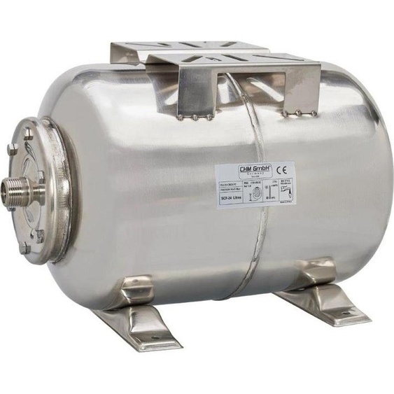 Chaudière à membrane 50L en acier inoxydable, réservoir sous pression, station deau domestique CHM GmbH®, réservoir sous pression 6 bars, vase dexpansion